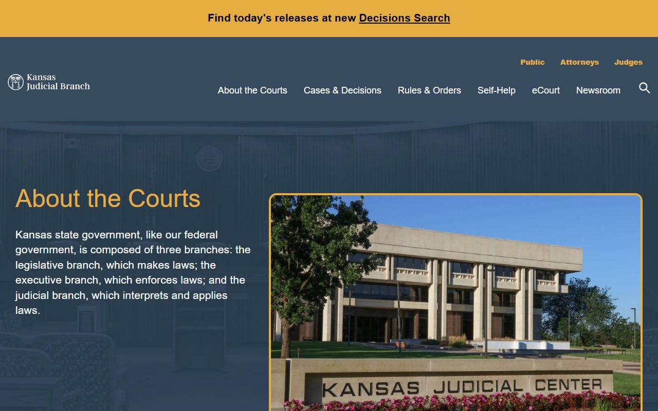 Pratt County court records Kansas Judicial Branch court overview