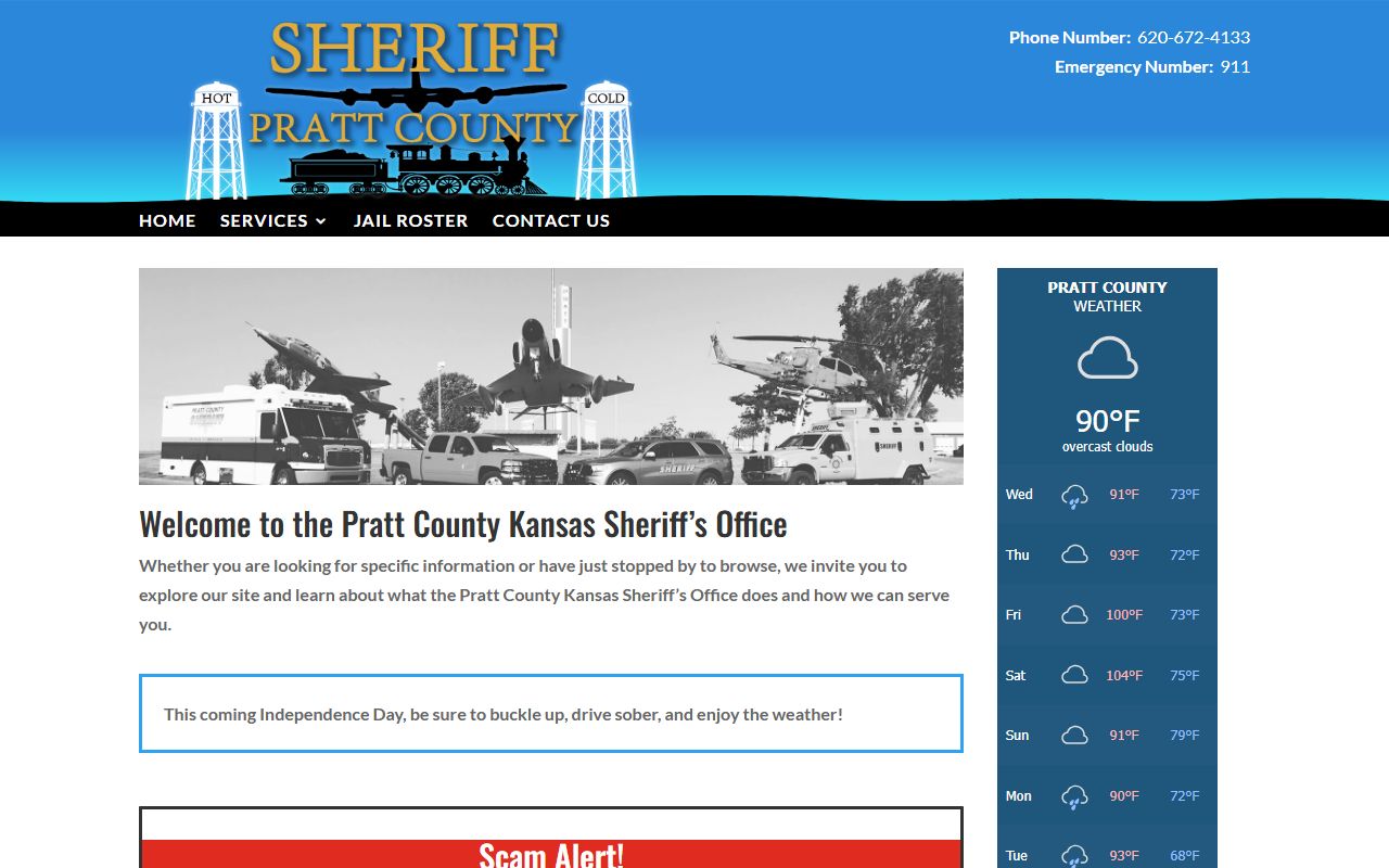Pratt County court records sheriff office homepage